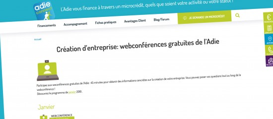 Créateurs d’entreprise : suivez les webconférences de l’Adie