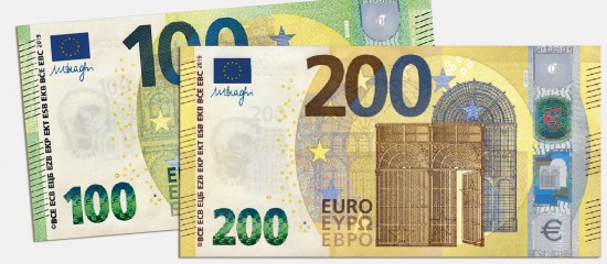 De nouveaux billets de 100 € et 200 € à compter du 28 mai