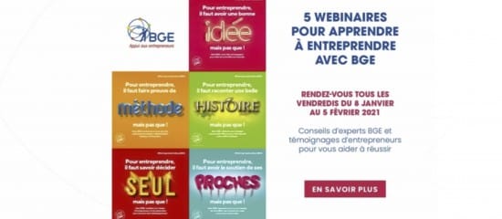 5 webinaires thématiques et gratuits pour apprendre à entreprendre