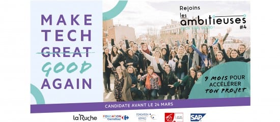 Lancement du programme « Les ambitieuses Tech for Good »